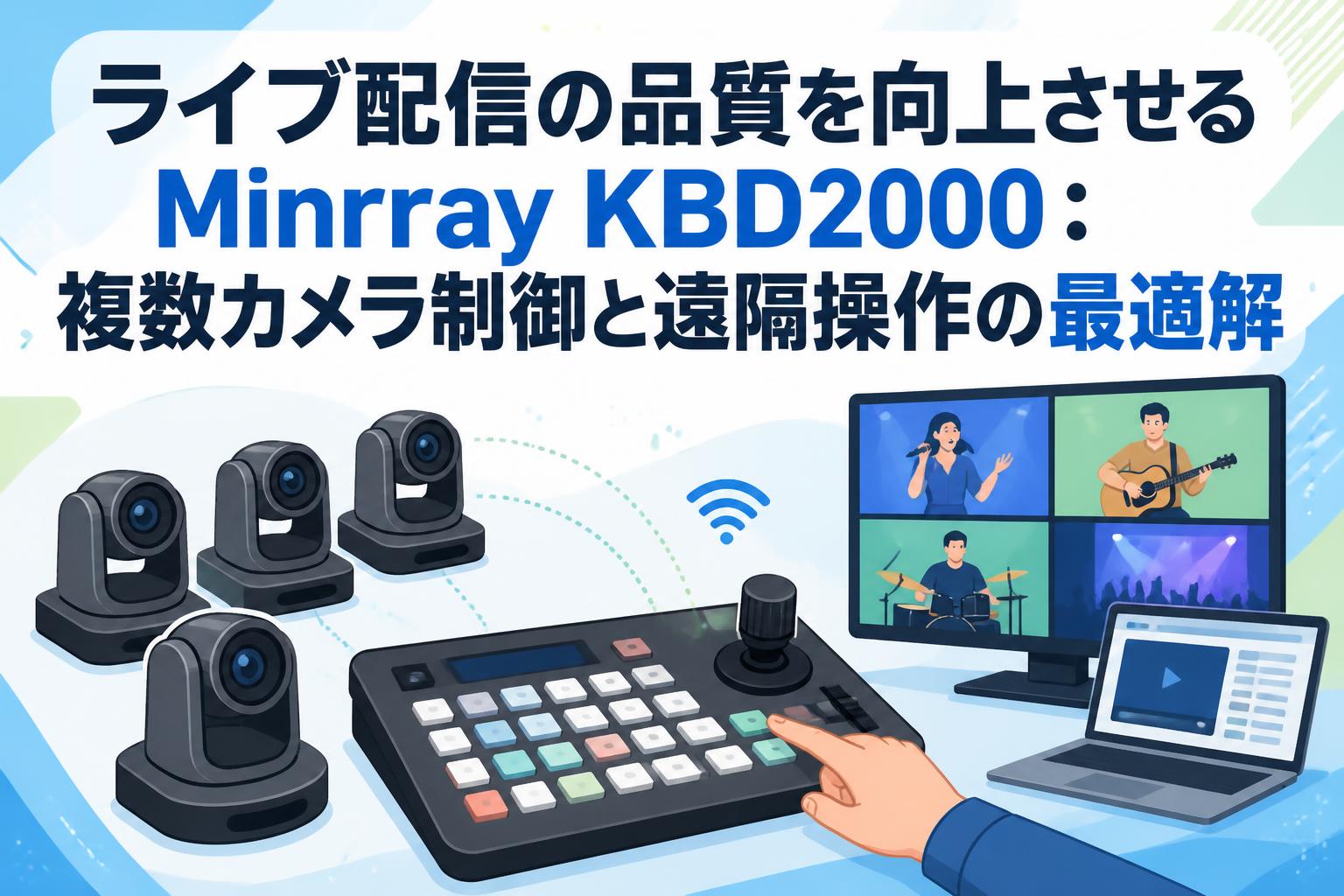 ライブ配信の品質を向上させるMinrray KBD2000：複数カメラ制御と遠隔