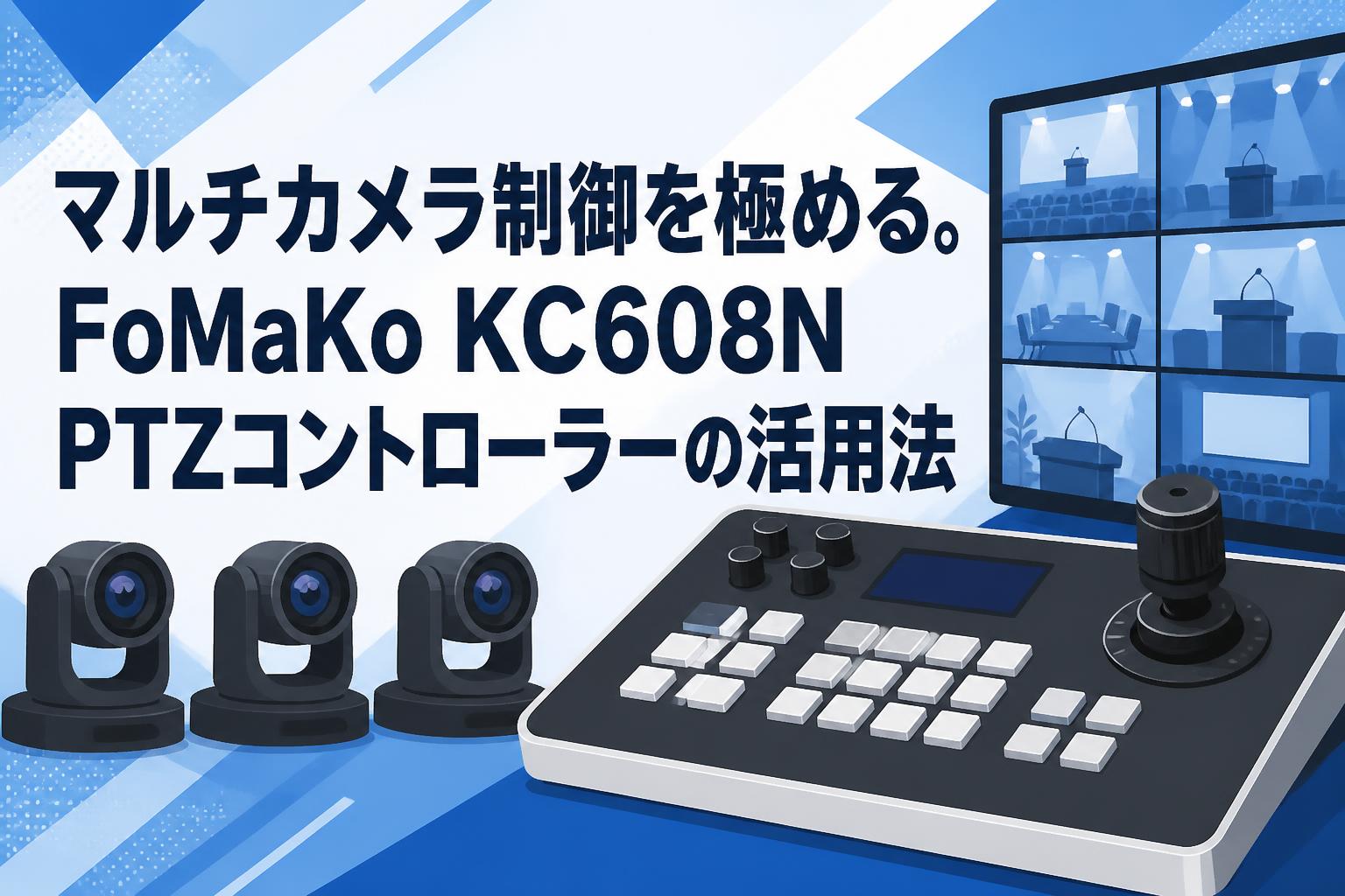 マルチカメラ制御を極める。FoMaKo KC608N PTZコントローラーの活用法