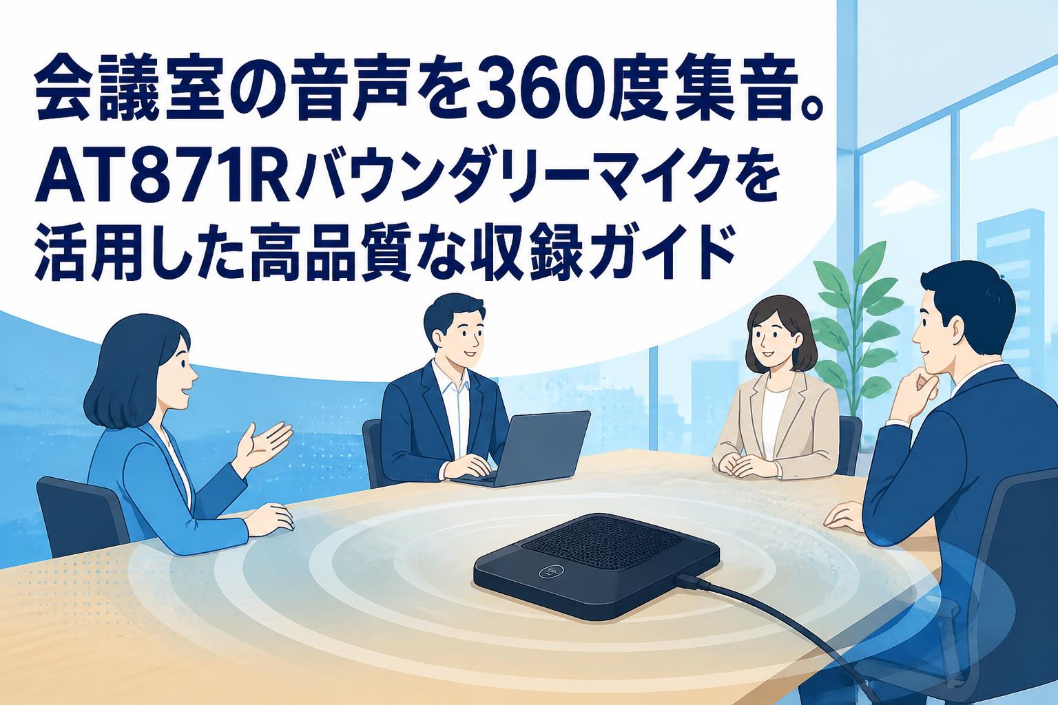 会議室の音声を360度集音。AT871Rバウンダリーマイクを活用した高品質