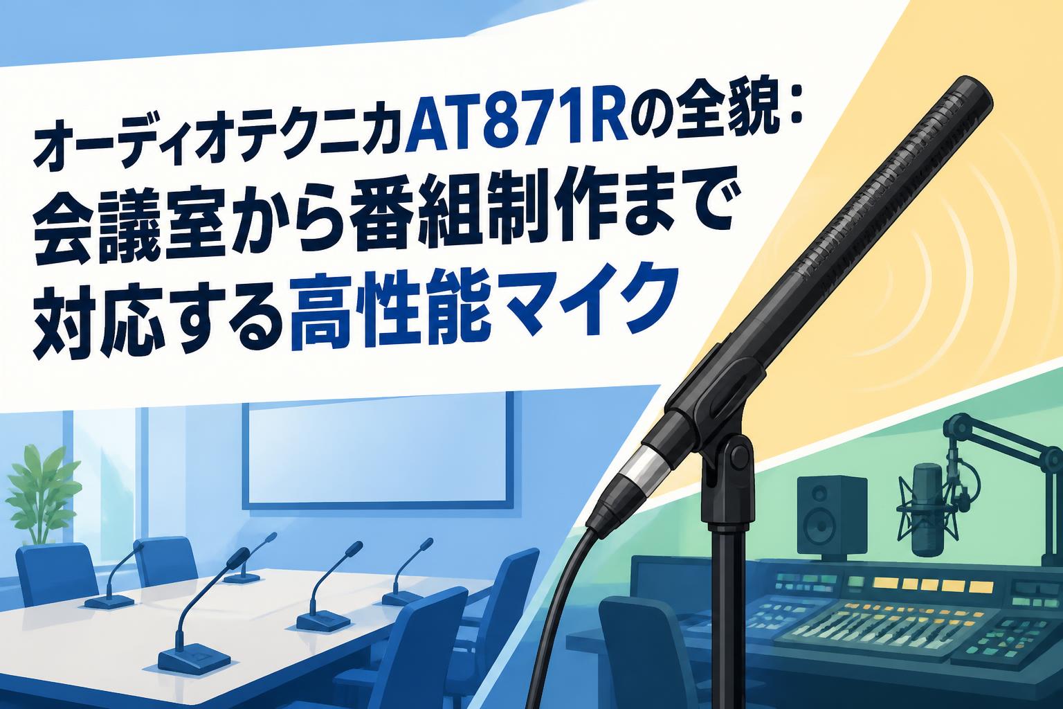 オーディオテクニカAT871Rの全貌：会議室から番組制作まで対応する高