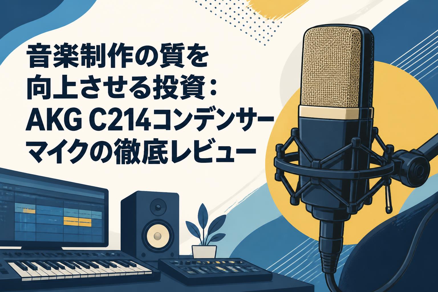 音楽制作の質を向上させる投資：AKG C214コンデンサーマイクの徹底