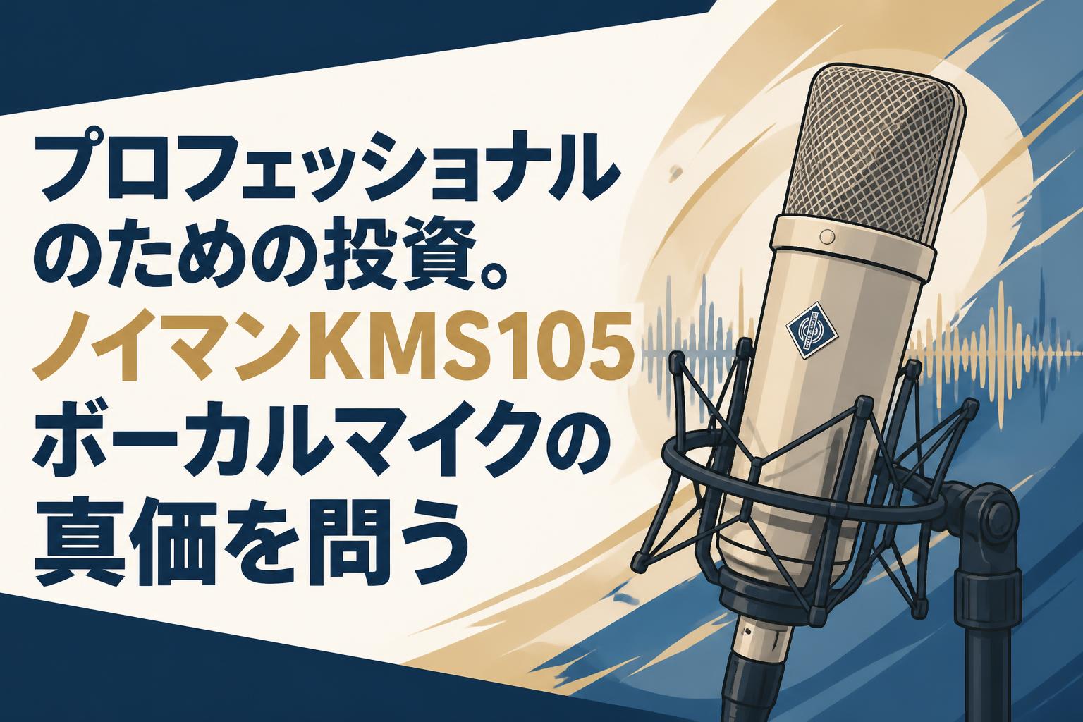 プロフェッショナルのための投資。ノイマンKMS105ボーカルマイクの真価