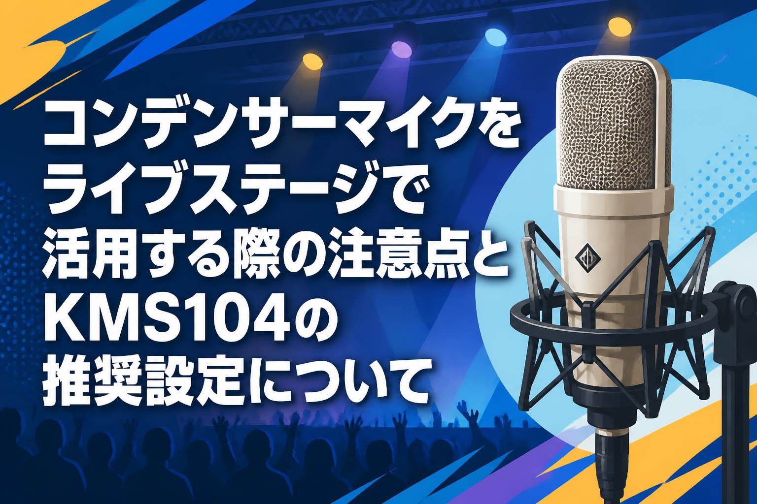 コンデンサーマイクをライブステージで活用する際の注意点とKMS104の