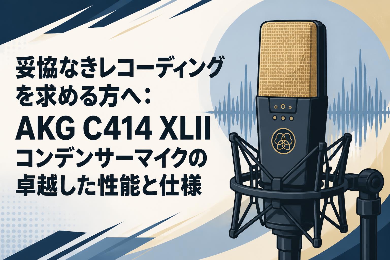 AKG C414 XLIIコンデンサーマイク 妥協なきレコーディングを求める方へ：AKG C414 XLIIコンデンサー