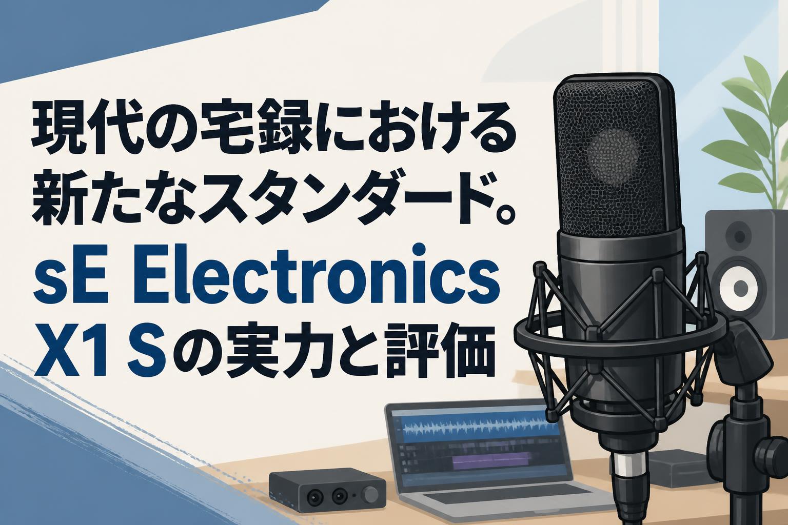 現代の宅録における新たなスタンダード。sE Electronics X1 Sの実力と