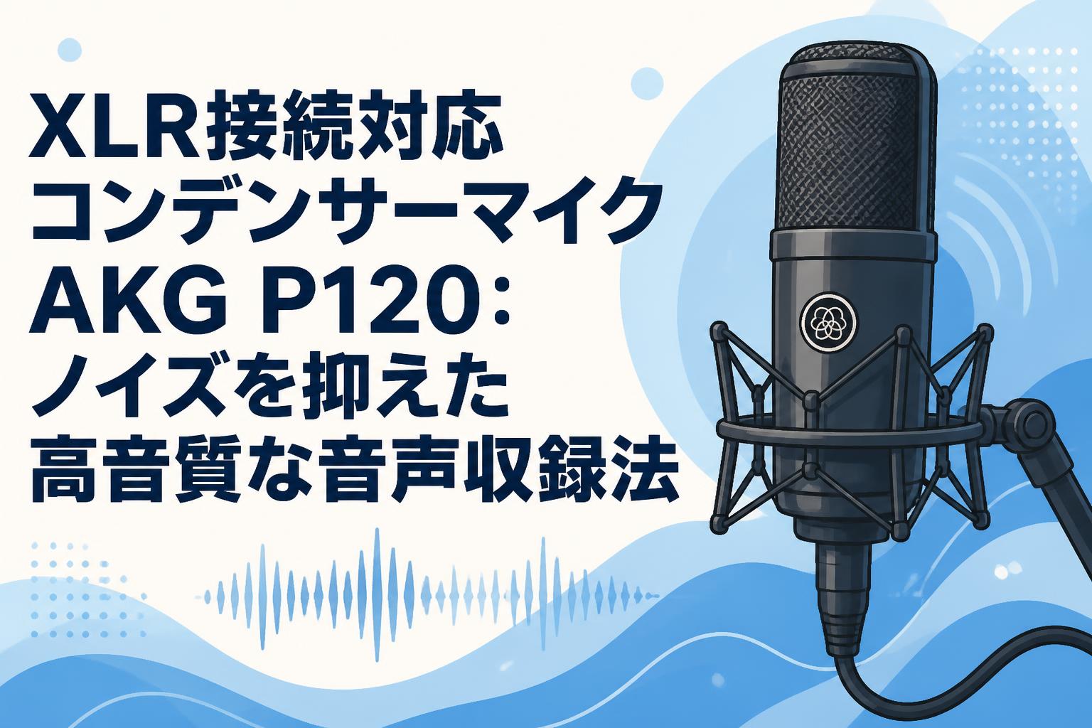 R*u様 AKG P120 コンデンサーマイク XLR接続対応コンデンサーマイクAKG P120：ノイズを抑えた高音質な音声