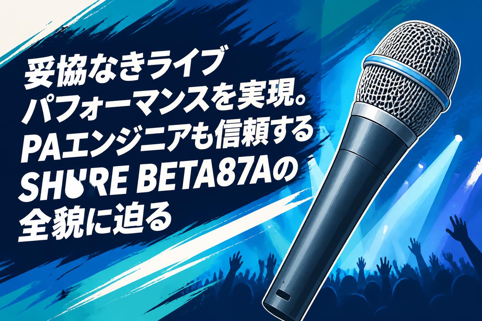 妥協なきライブパフォーマンスを実現。PAエンジニアも信頼するSHURE