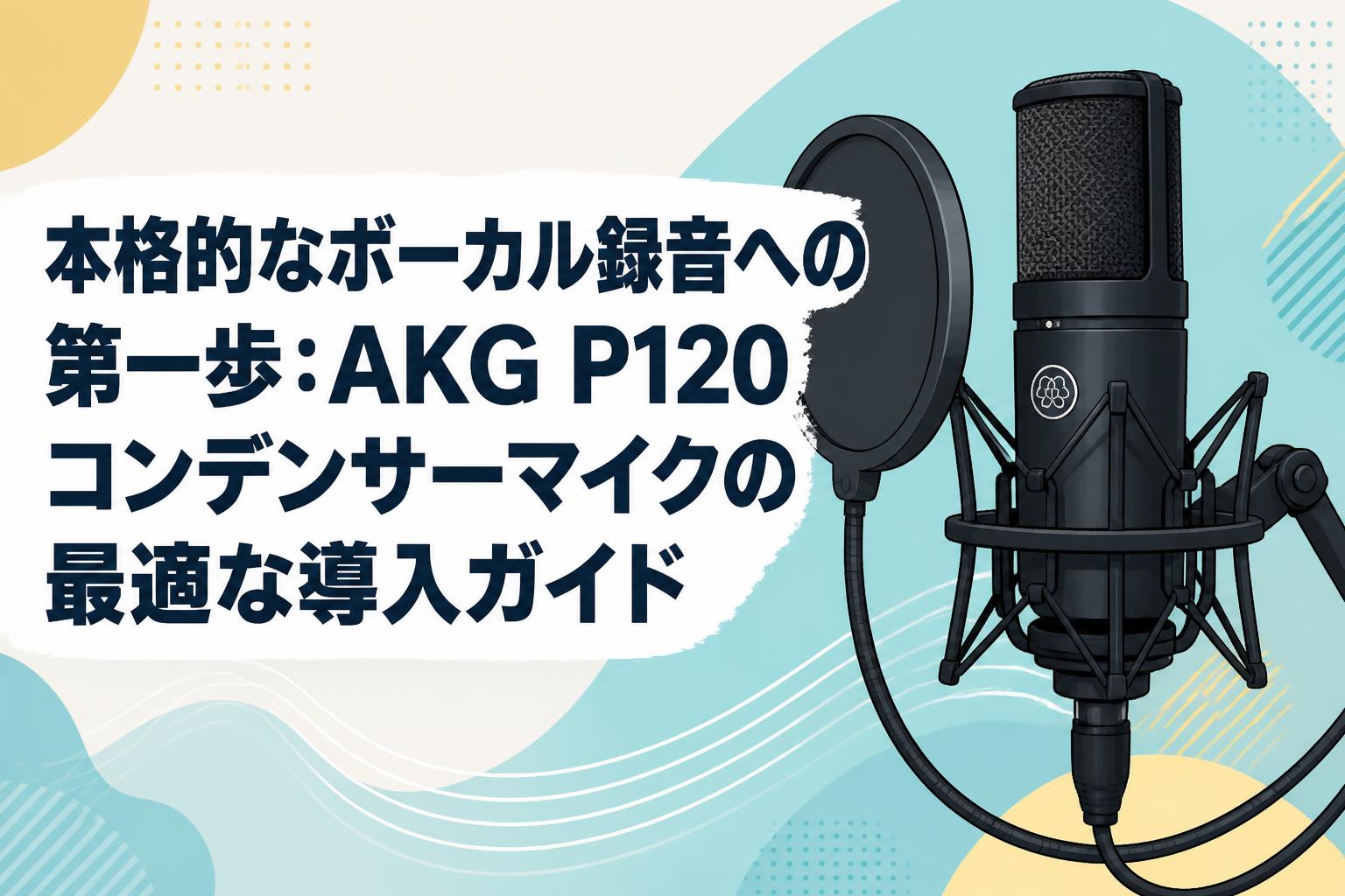 【即購入・値下げ交渉可】AKG P120 コンデンサーマイク　新品未開封 本格的なボーカル録音への第一歩：AKG P120コンデンサーマイクの最適な