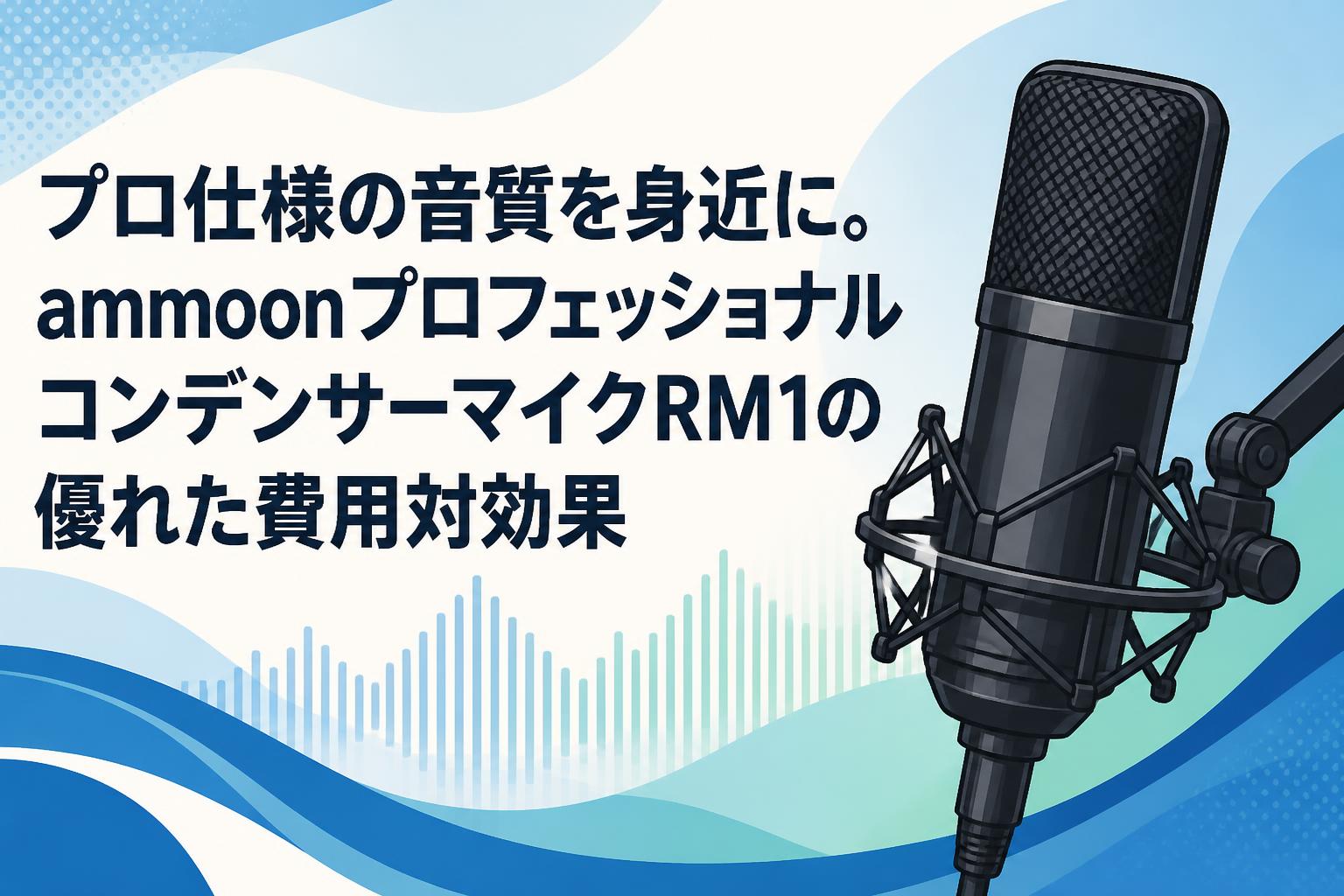 プロ仕様の音質を身近に。ammoonプロフェッショナルコンデンサーマイク