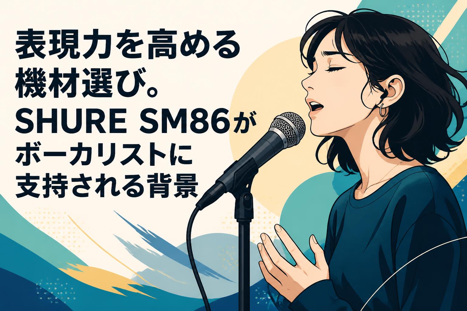 表現力を高める機材選び。SHURE SM86がボーカリストに支持される背景