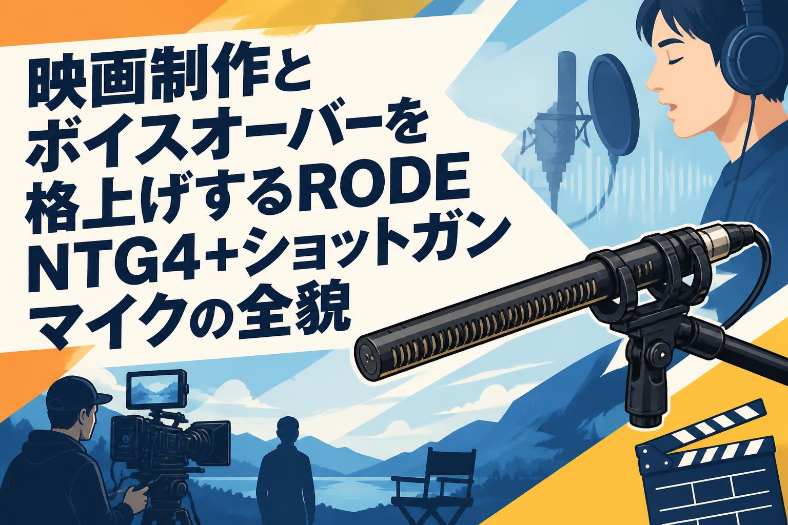 映画制作とボイスオーバーを格上げするRODE NTG4+ショットガンマイクの