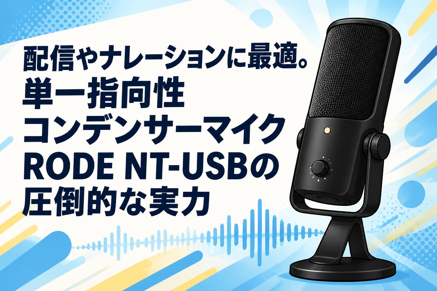 Rode NT-USB+ コンデンサーマイク 配信やナレーションに最適。単一指向性コンデンサーマイクRODE NT-USB
