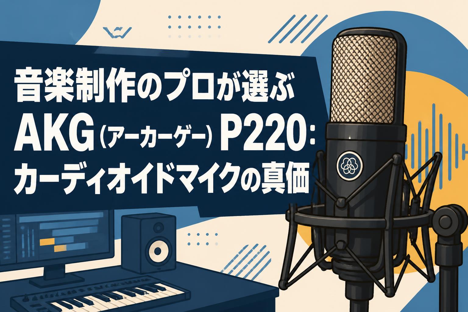 音楽制作のプロが選ぶAKG（アーカーゲー）P220：カーディオイドマイク