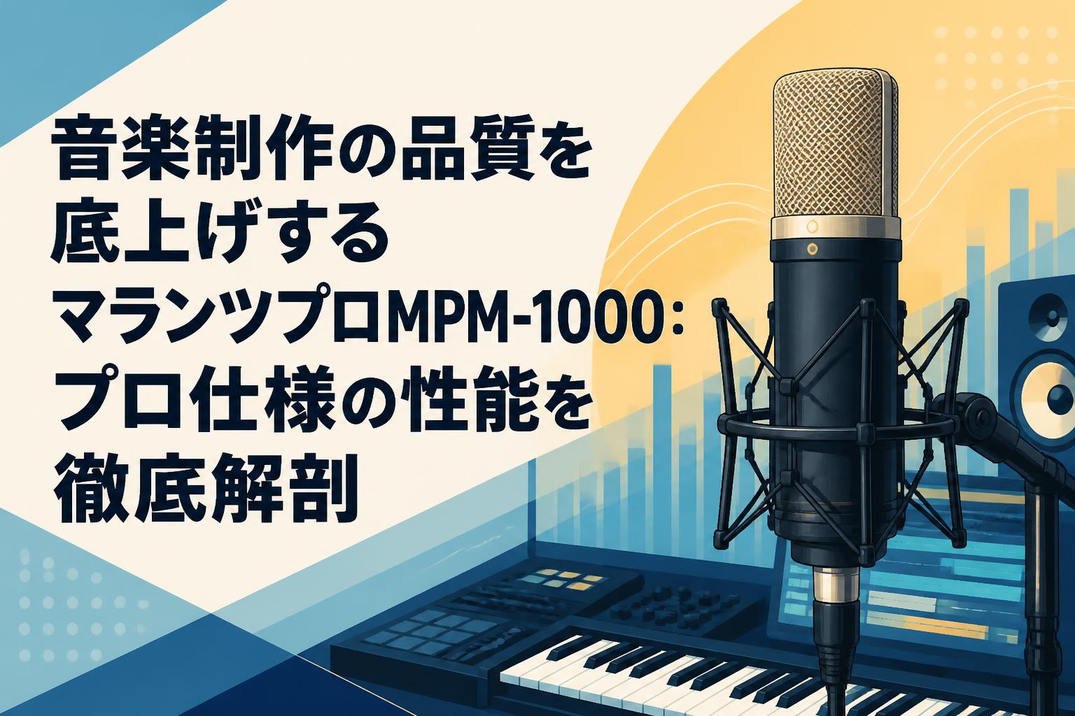 音楽制作の品質を底上げするマランツプロMPM-1000：プロ仕様の性能を