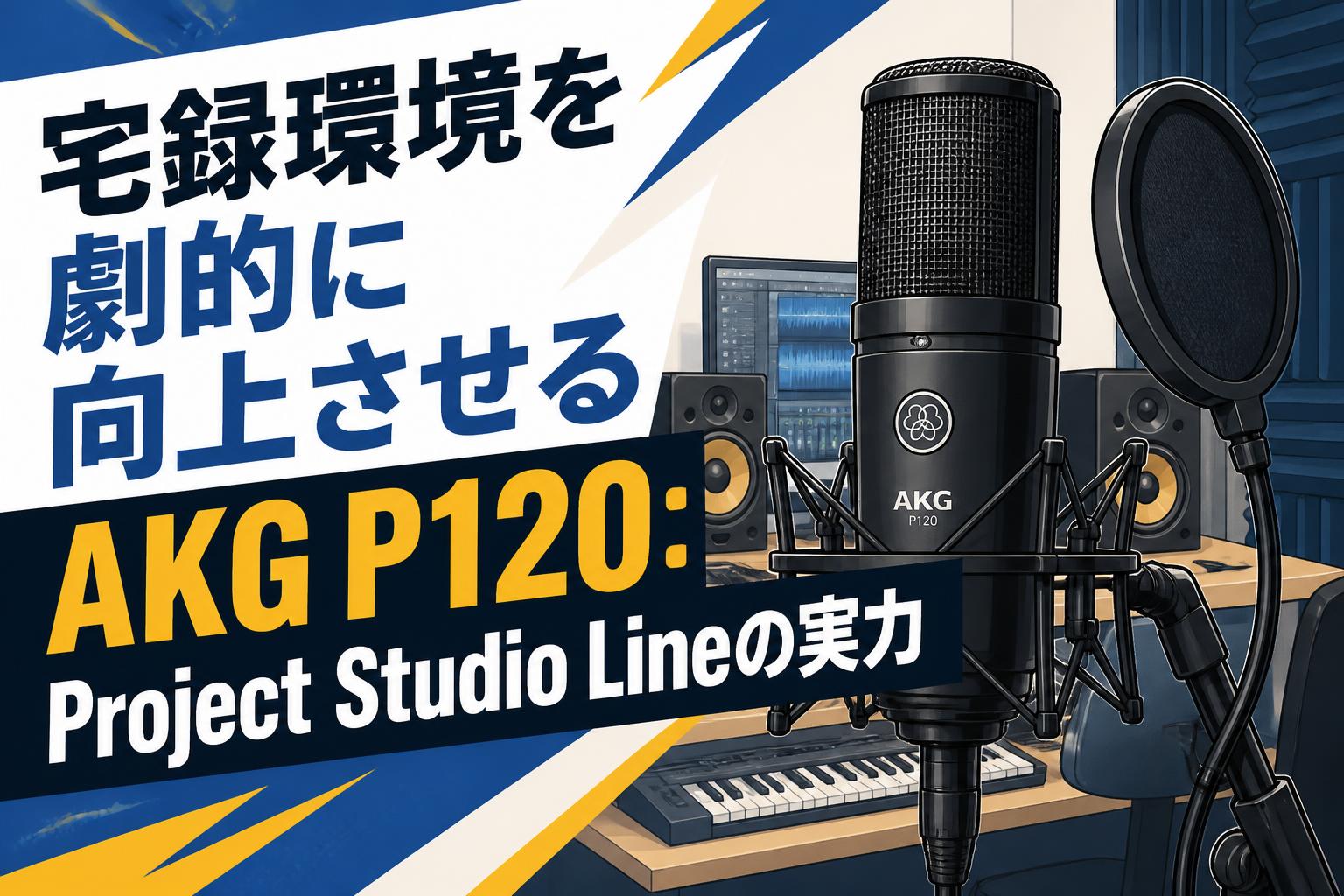 宅録環境を劇的に向上させるAKG P120：Project Studio Lineの実力