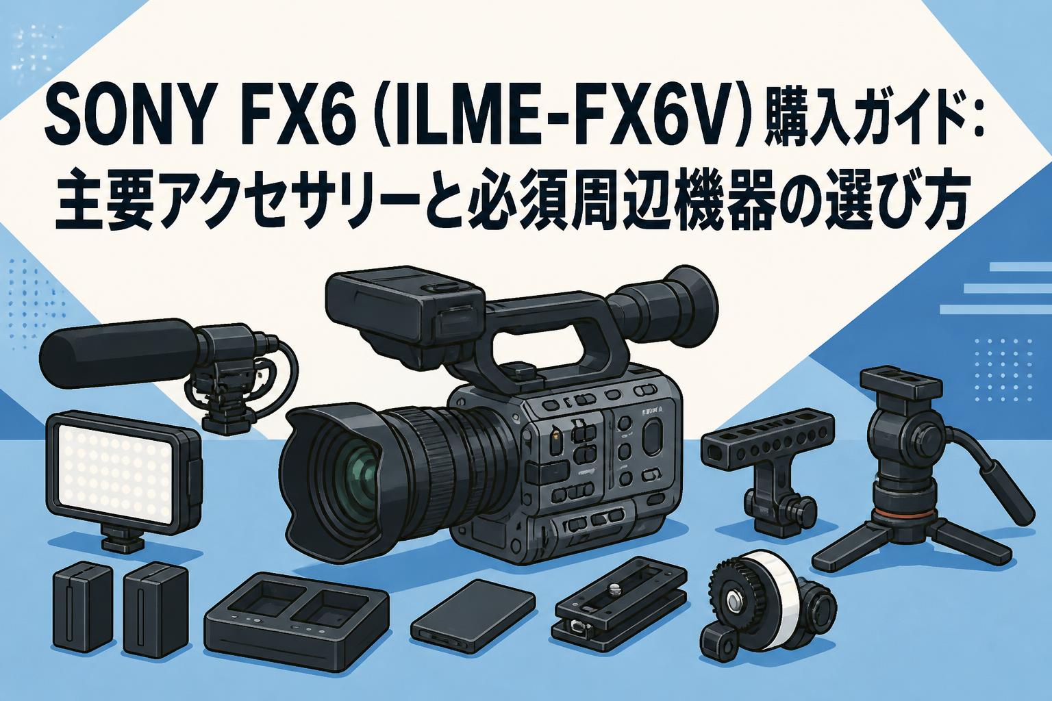 SONY FX6（ILME-FX6V）購入ガイド：主要アクセサリーと必須周辺機器の