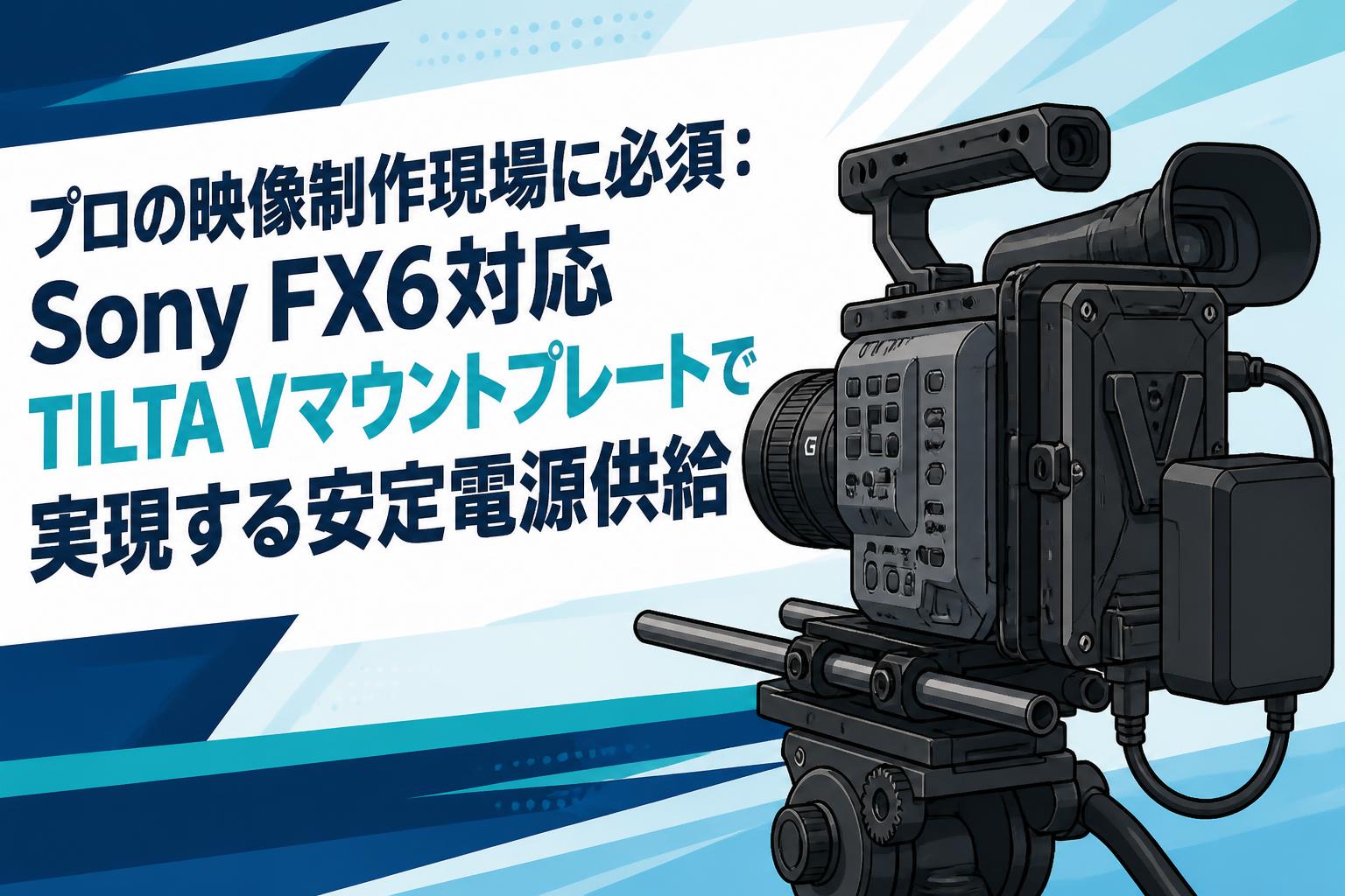 プロの映像制作現場に必須：Sony FX6対応TILTA Vマウントプレートで
