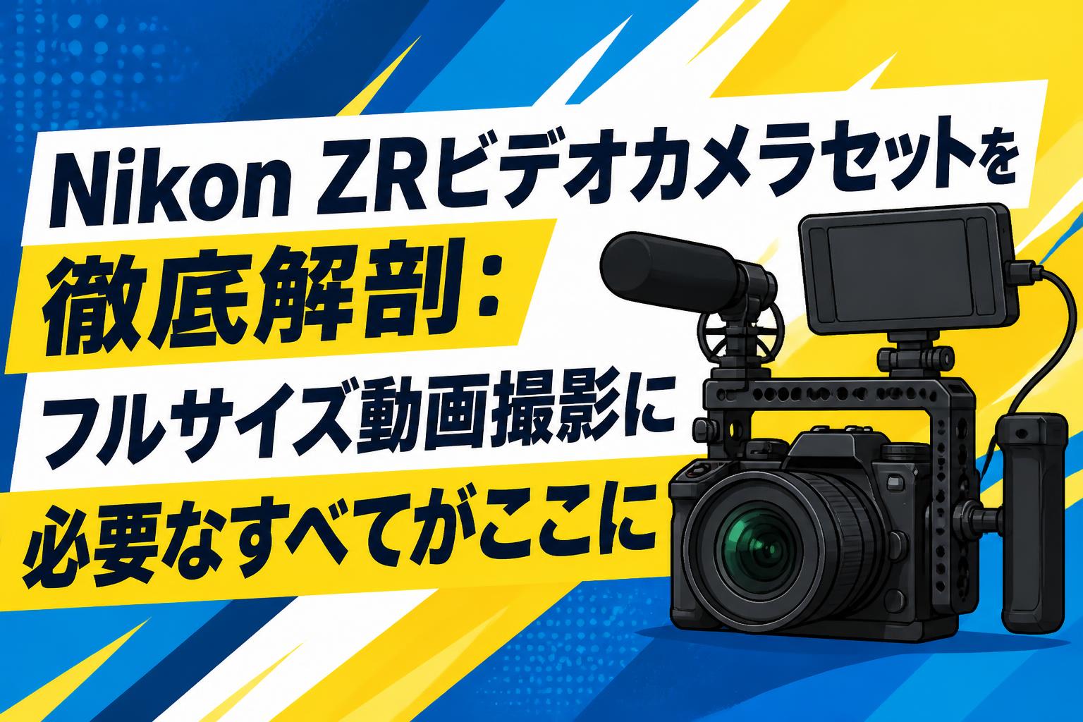 Nikon ZRビデオカメラセットを徹底解剖：フルサイズ動画撮影に必要な