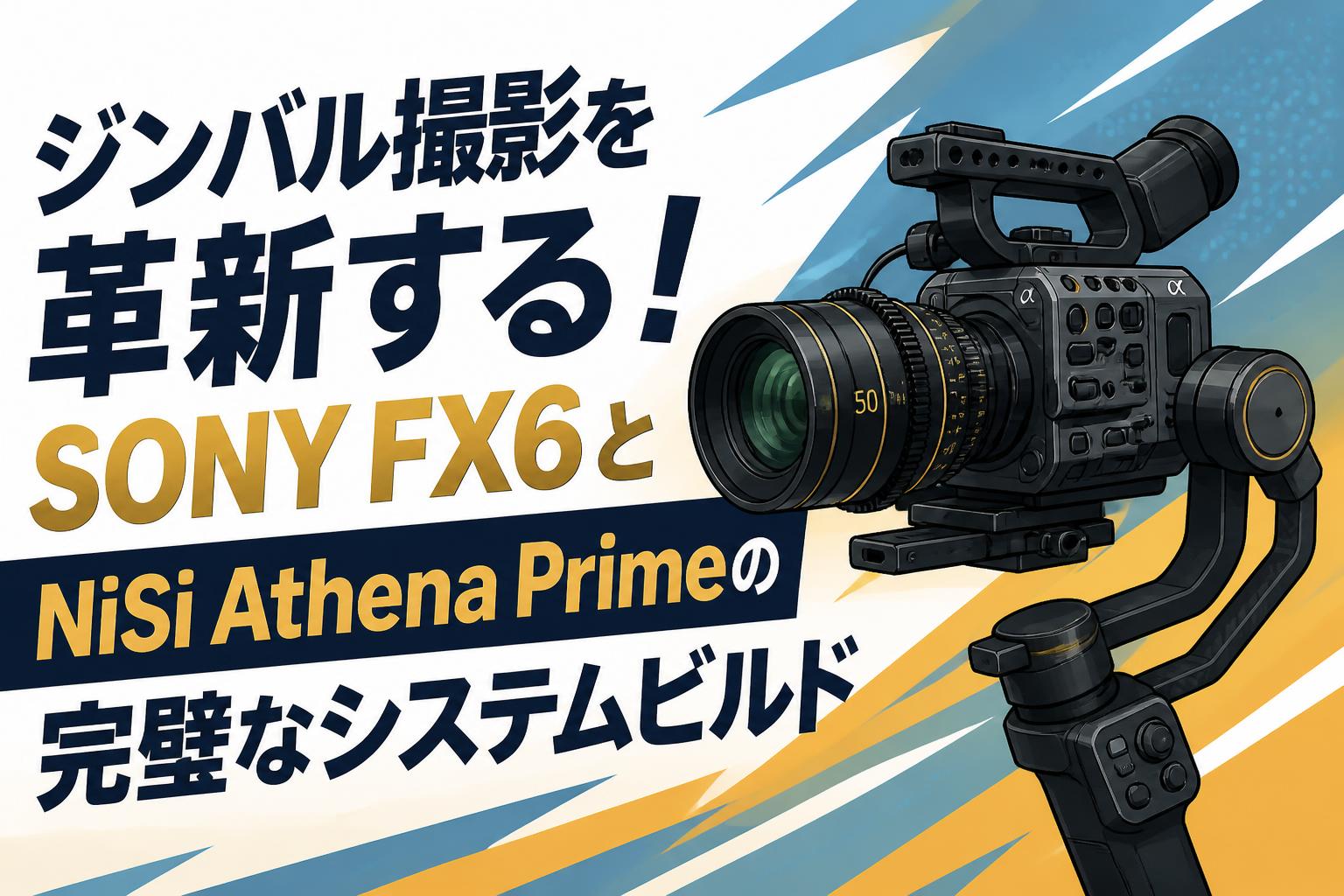 ジンバル撮影を革新する！SONY FX6とNiSi Athena Primeの完璧な