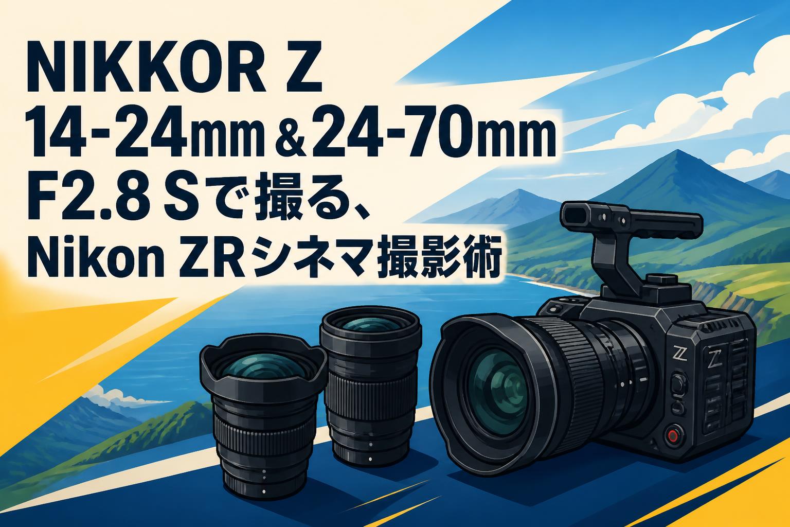NIKKOR Z 14-24mm＆24-70mm F2.8 Sで撮る、Nikon ZRシネマ撮影術