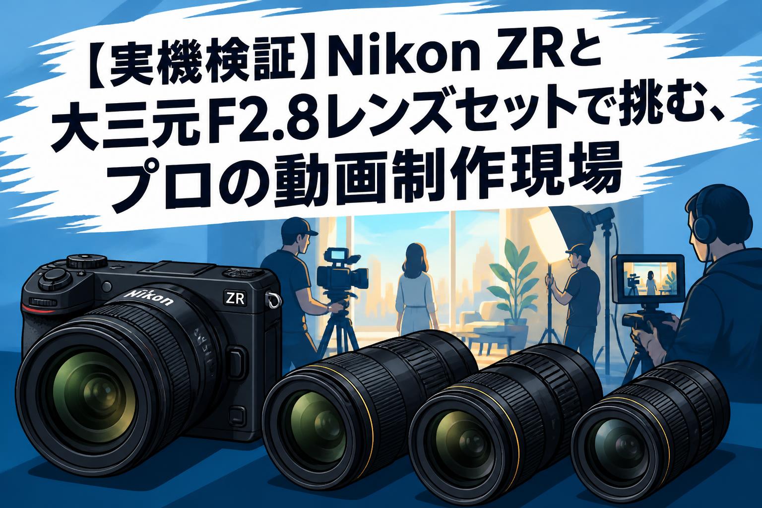 実機検証】Nikon ZRと大三元F2.8レンズセットで挑む、プロの動画制作