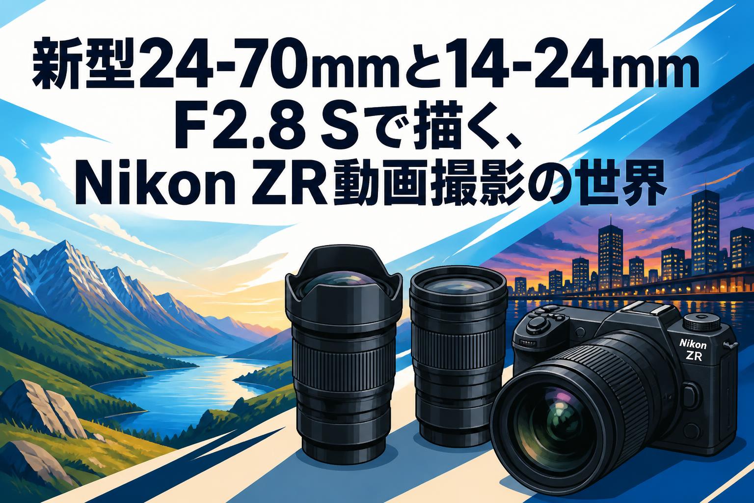 新型24-70mmと14-24mm F2.8 Sで描く、Nikon ZR動画撮影の世界 | PANDA
