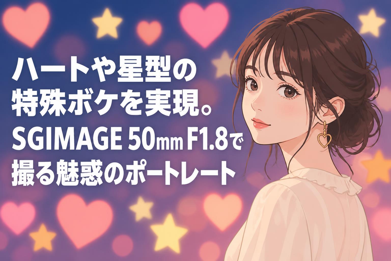 ハートや星型の特殊ボケを実現。SGIMAGE 50mm F1.8で撮る魅惑のポート