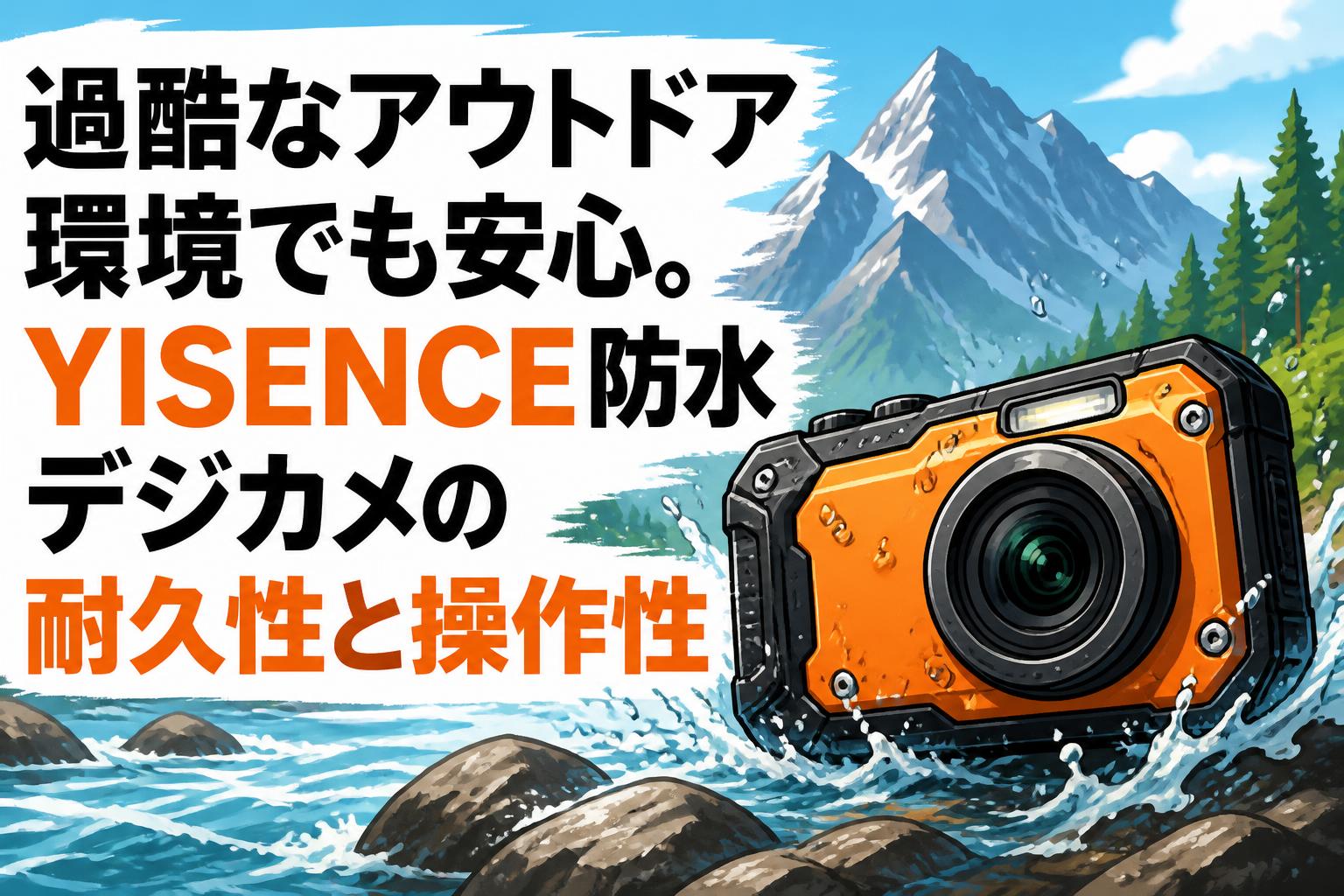 過酷なアウトドア環境でも安心。YISENCE防水デジカメの耐久性と操作性