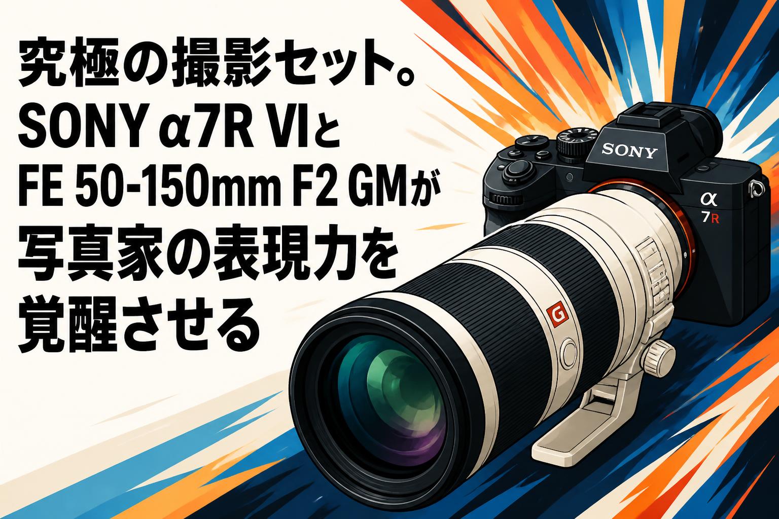 究極の撮影セット。SONY α7R VIとFE 50-150mm F2 GMが写真家の表現力を 