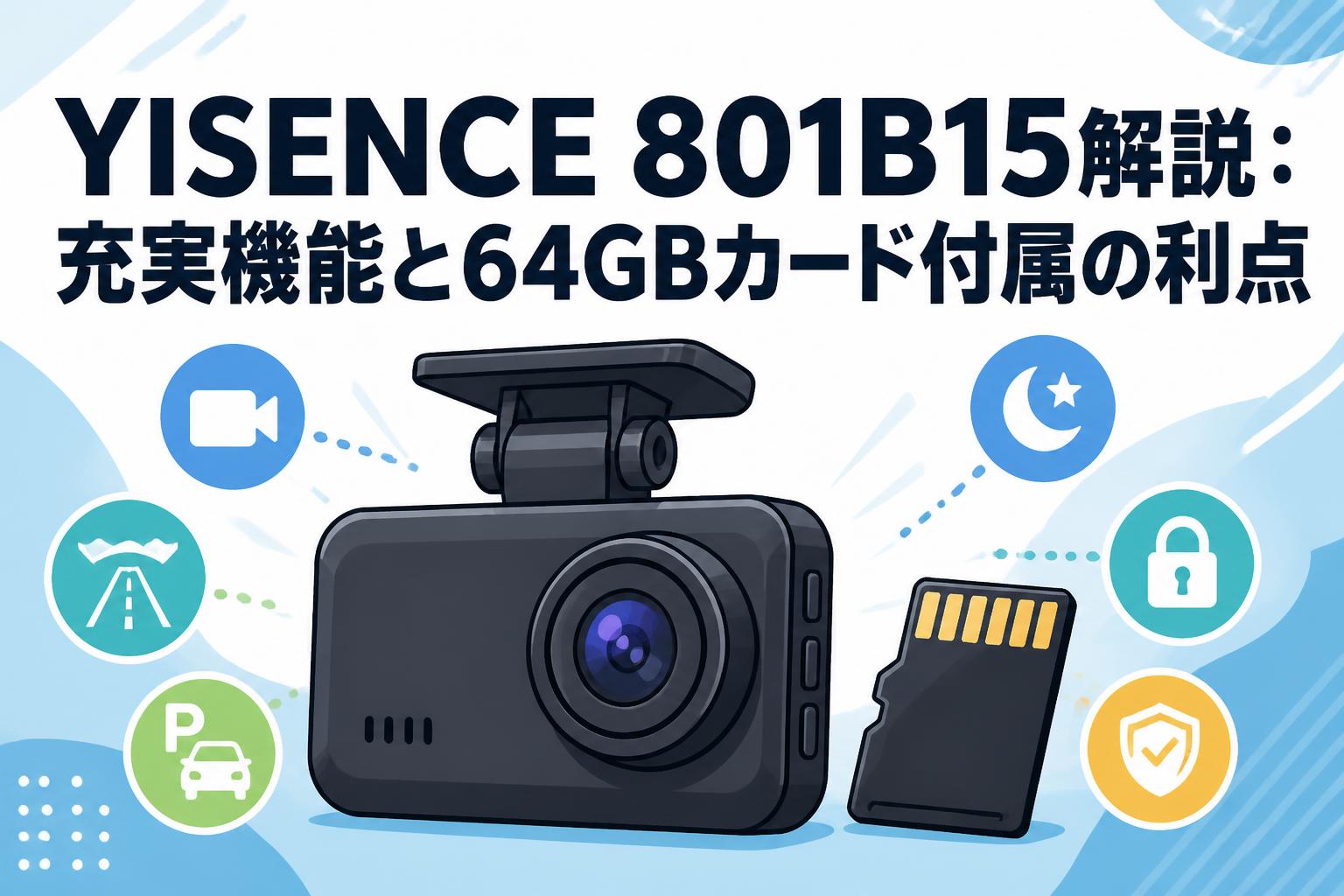 YISENCE 801B15解説：充実機能と64GBカード付属の利点 | PANDA TIMES
