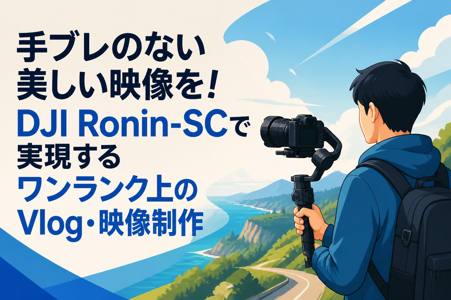 手ブレのない美しい映像を！DJI Ronin-SCで実現するワンランク上のVlog 