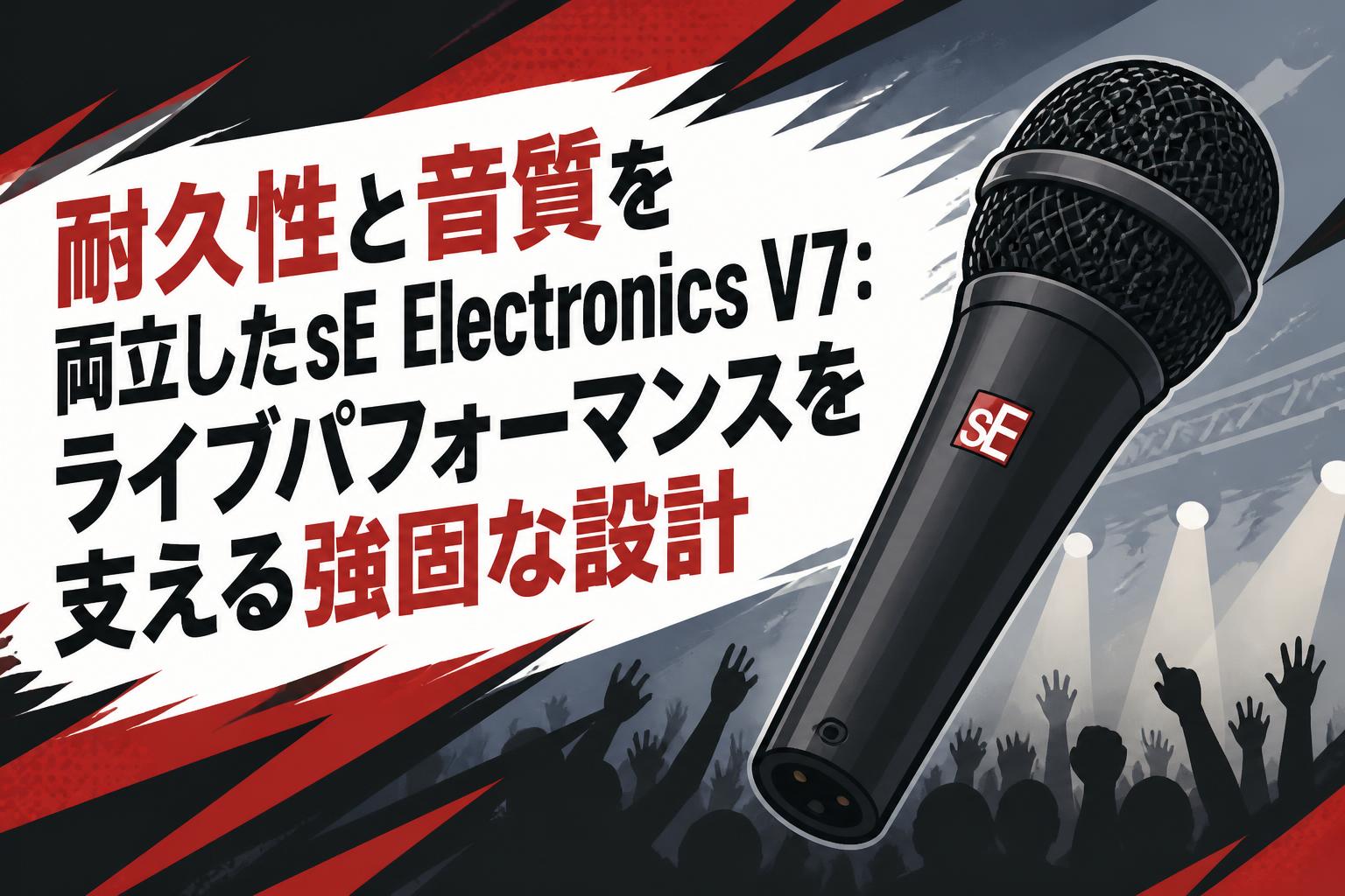 耐久性と音質を両立したsE Electronics V7：ライブパフォーマンスを
