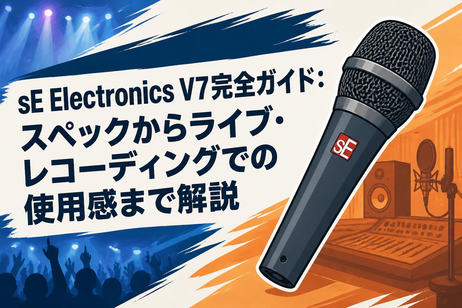 配信機器・PA機器・レコーディング機器 v7 pro plus sE Electronics V7完全ガイド：スペックからライブ・レコーディングで