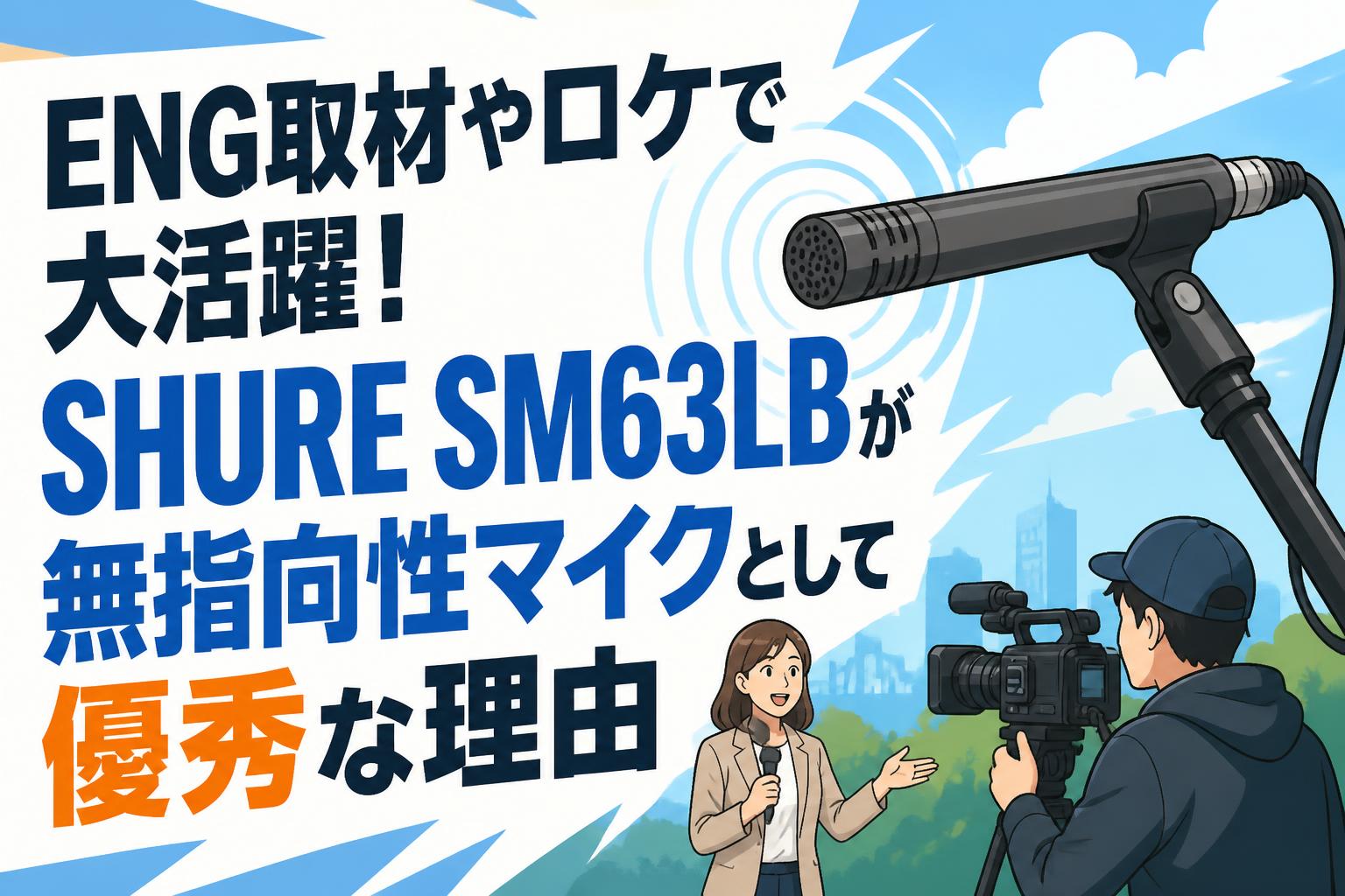 ENG取材やロケで大活躍！SHURE SM63LBが無指向性マイクとして優秀な