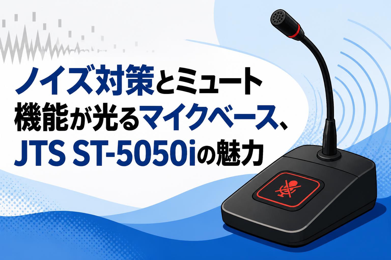 ノイズ対策とミュート機能が光るマイクベース、JTS ST-5050iの魅力