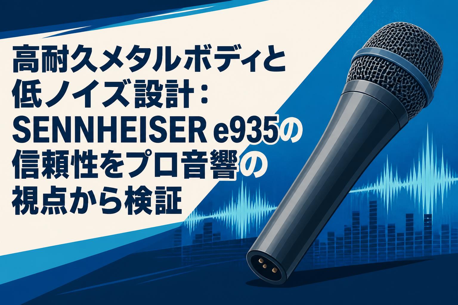 高耐久メタルボディと低ノイズ設計：SENNHEISER e935の信頼性をプロ