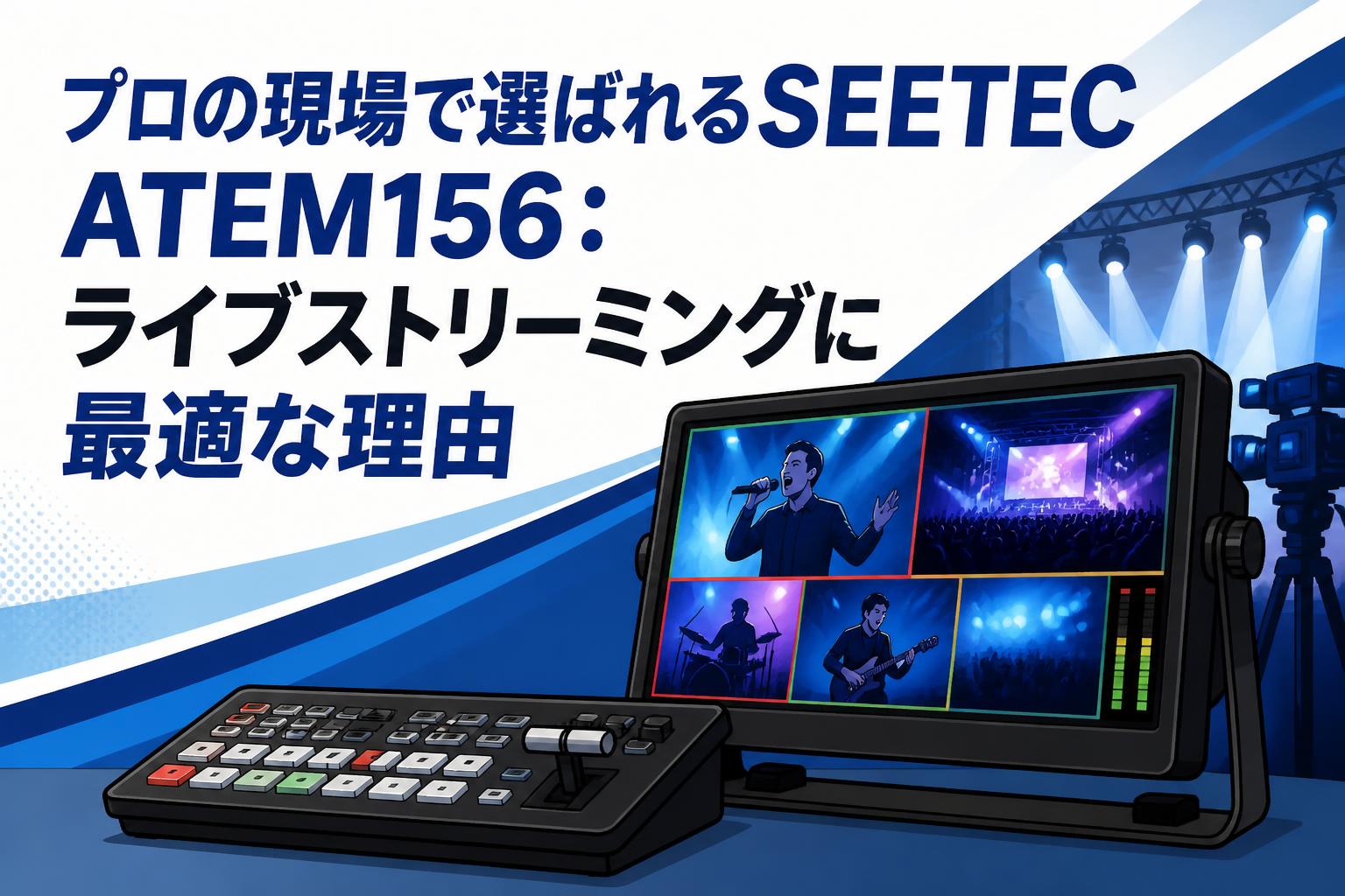 プロの現場で選ばれるSEETEC ATEM156：ライブストリーミングに最適な