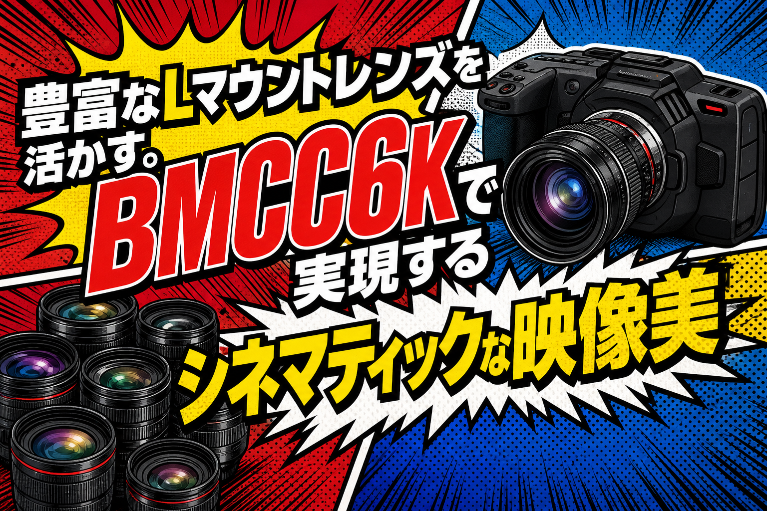 豊富なLマウントレンズを活かす。BMCC6Kで実現するシネマティックな