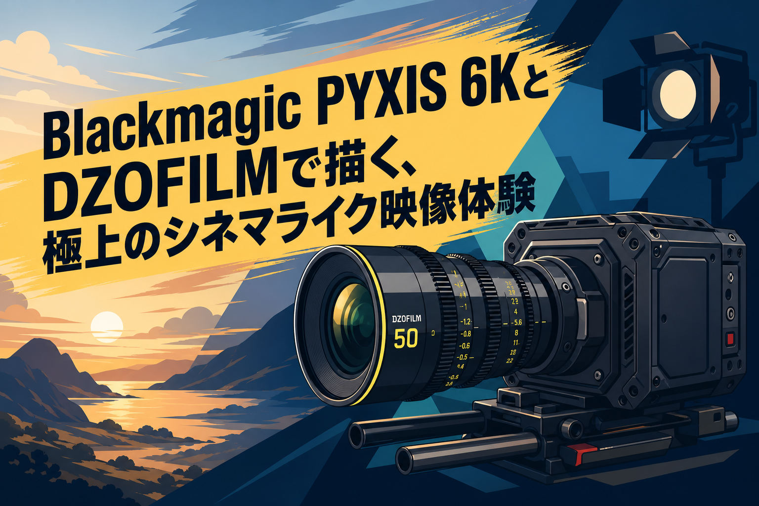 Blackmagic PYXIS 6KとDZOFILMで描く、極上のシネマライク映像体験