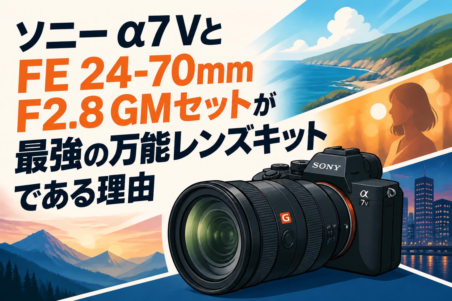ソニー α7 VとFE 24-70mm F2.8 GMセットが最強の万能レンズキットで