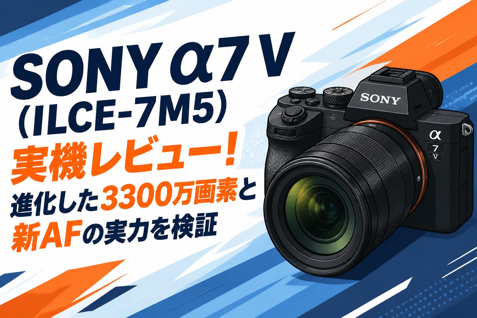 SONY α7 V（ILCE-7M5）実機レビュー！進化した3300万画素と新AFの実力