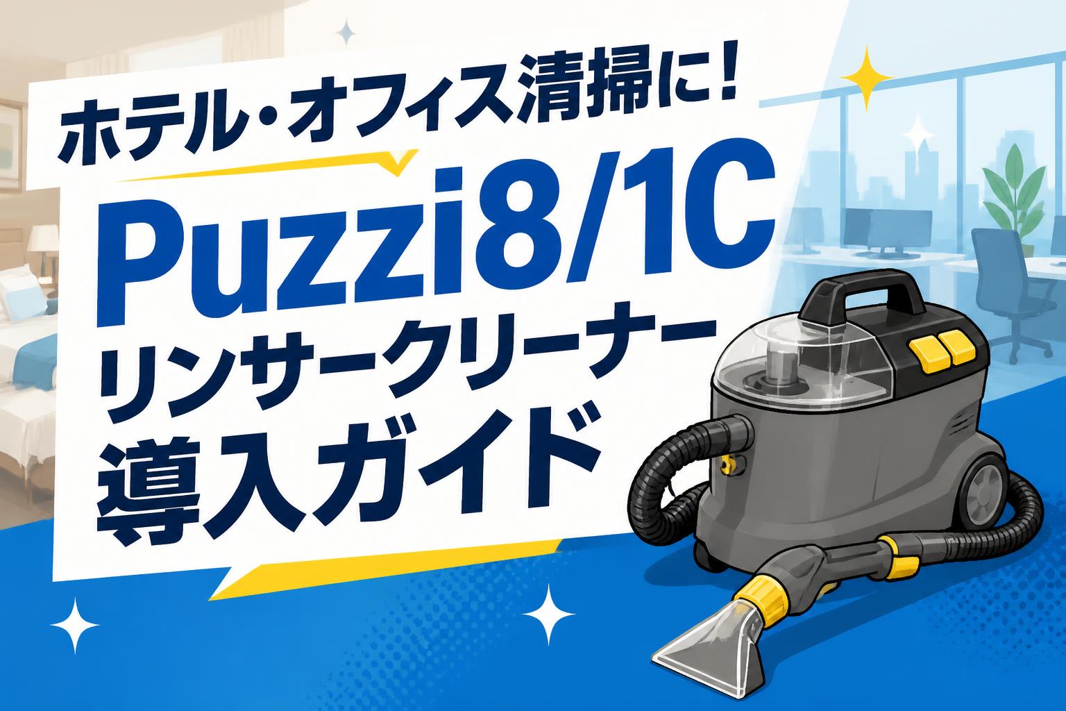 ホテル・オフィス清掃に！Puzzi8/1Cリンサークリーナー導入ガイド