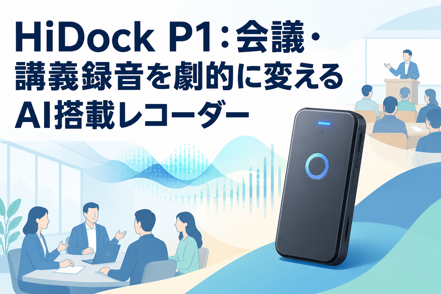 HiDock P1：会議・講義録音を劇的に変えるAI搭載レコーダー | PANDA