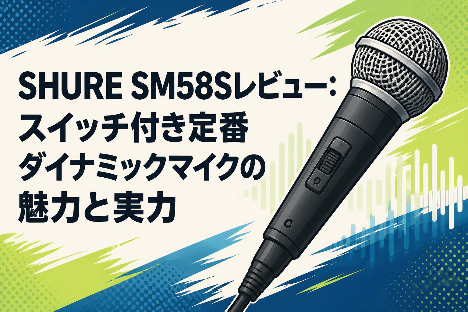 SHURE SM58Sレビュー：スイッチ付き定番ダイナミックマイクの魅力と