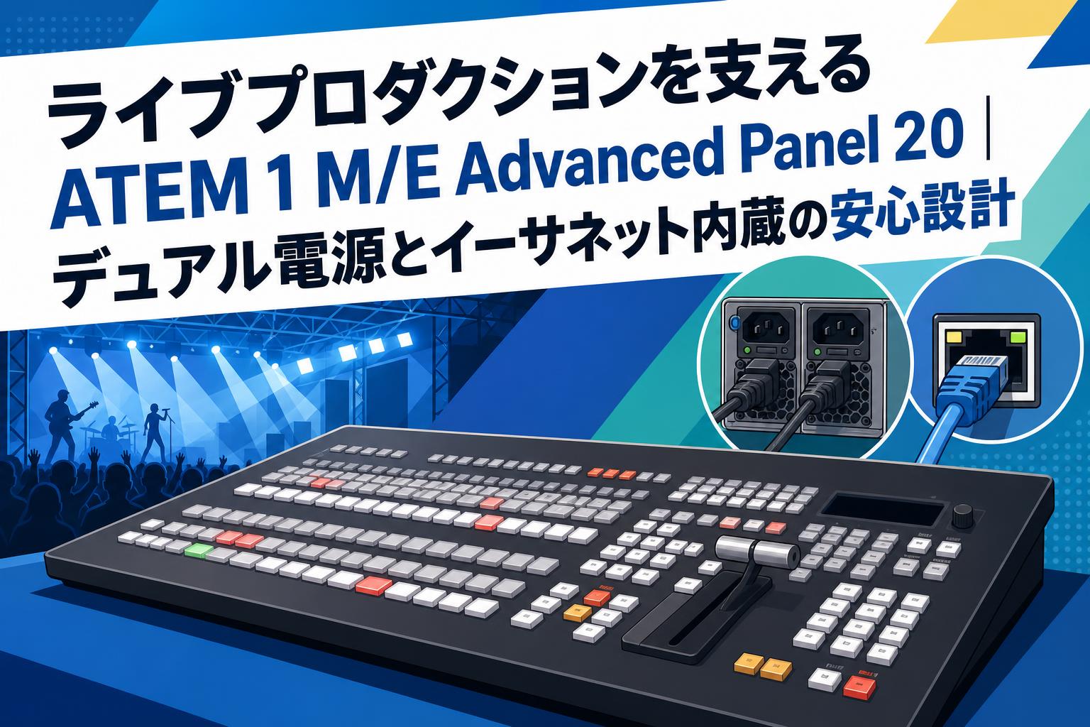 ライブプロダクションを支えるATEM 1 M/E Advanced Panel 20｜デュアル