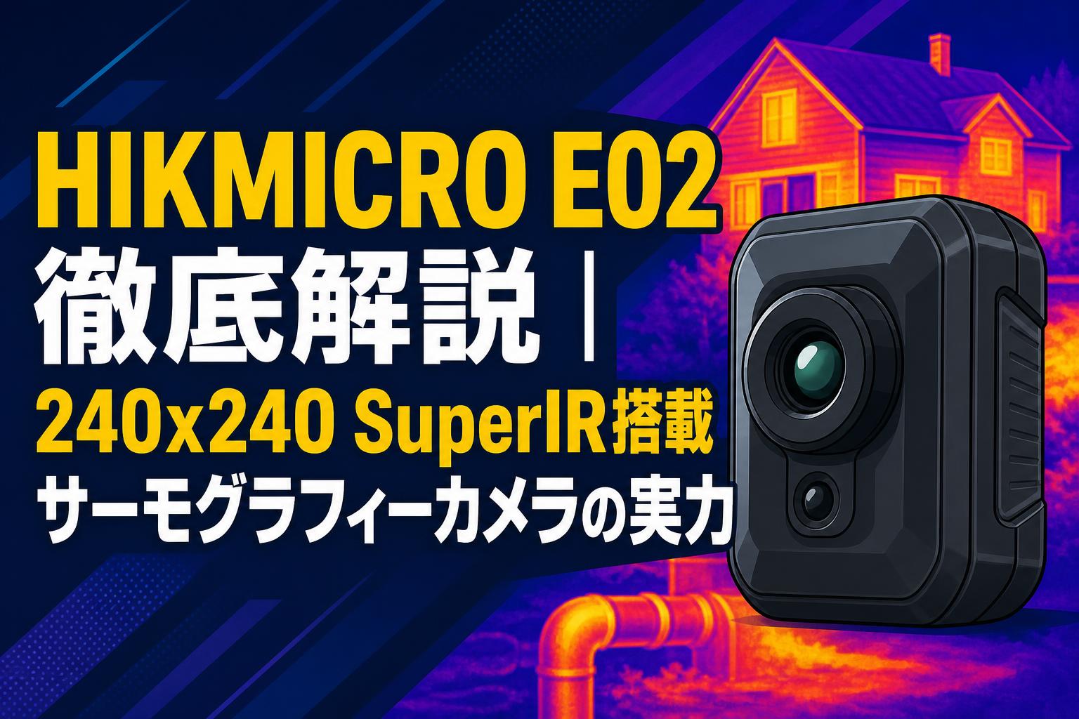 HIKMICRO E02徹底解説｜240×240 SuperIR搭載サーモグラフィーカメラの