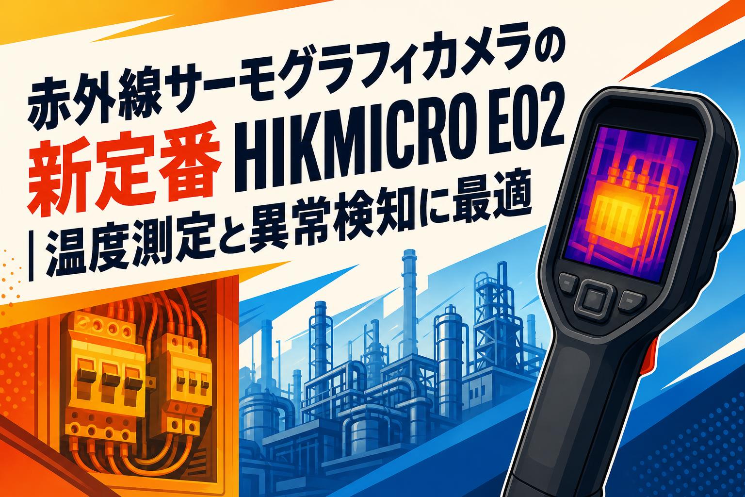赤外線サーモグラフィカメラの新定番 HIKMICRO E02｜温度測定と異常