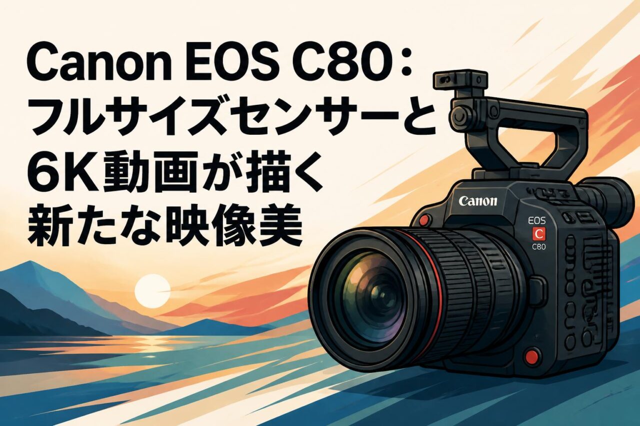 Canon EOS C80：フルサイズセンサーと6K動画が描く新たな映像美