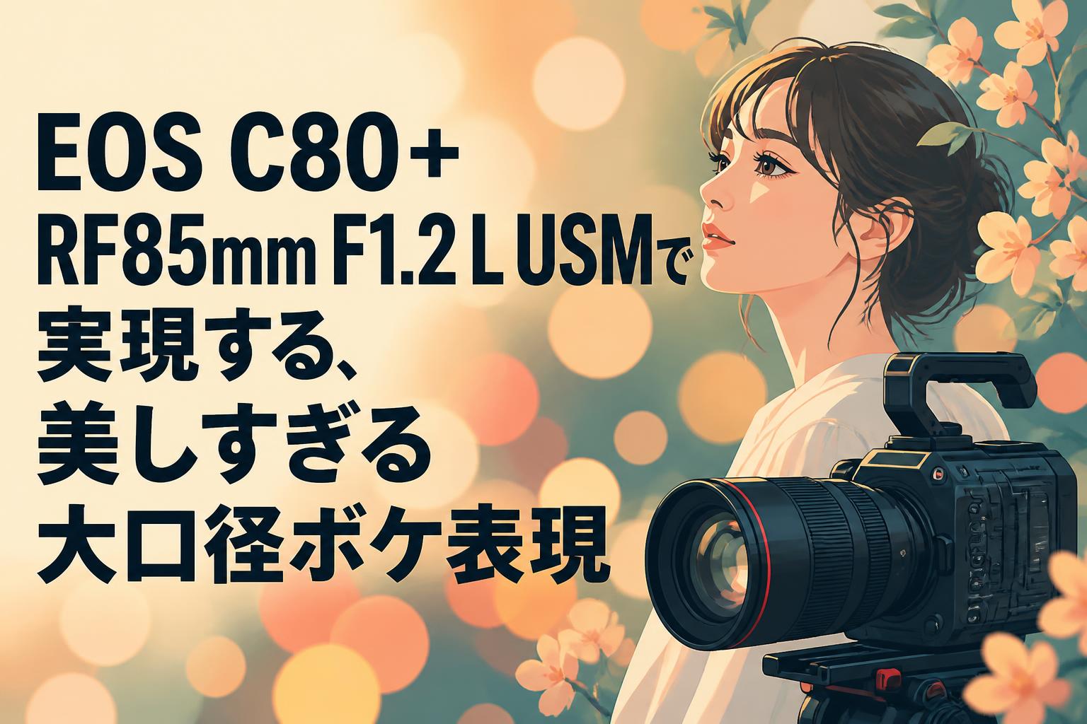 EOS C80＋RF85mm F1.2 L USMで実現する、美しすぎる大口径ボケ表現