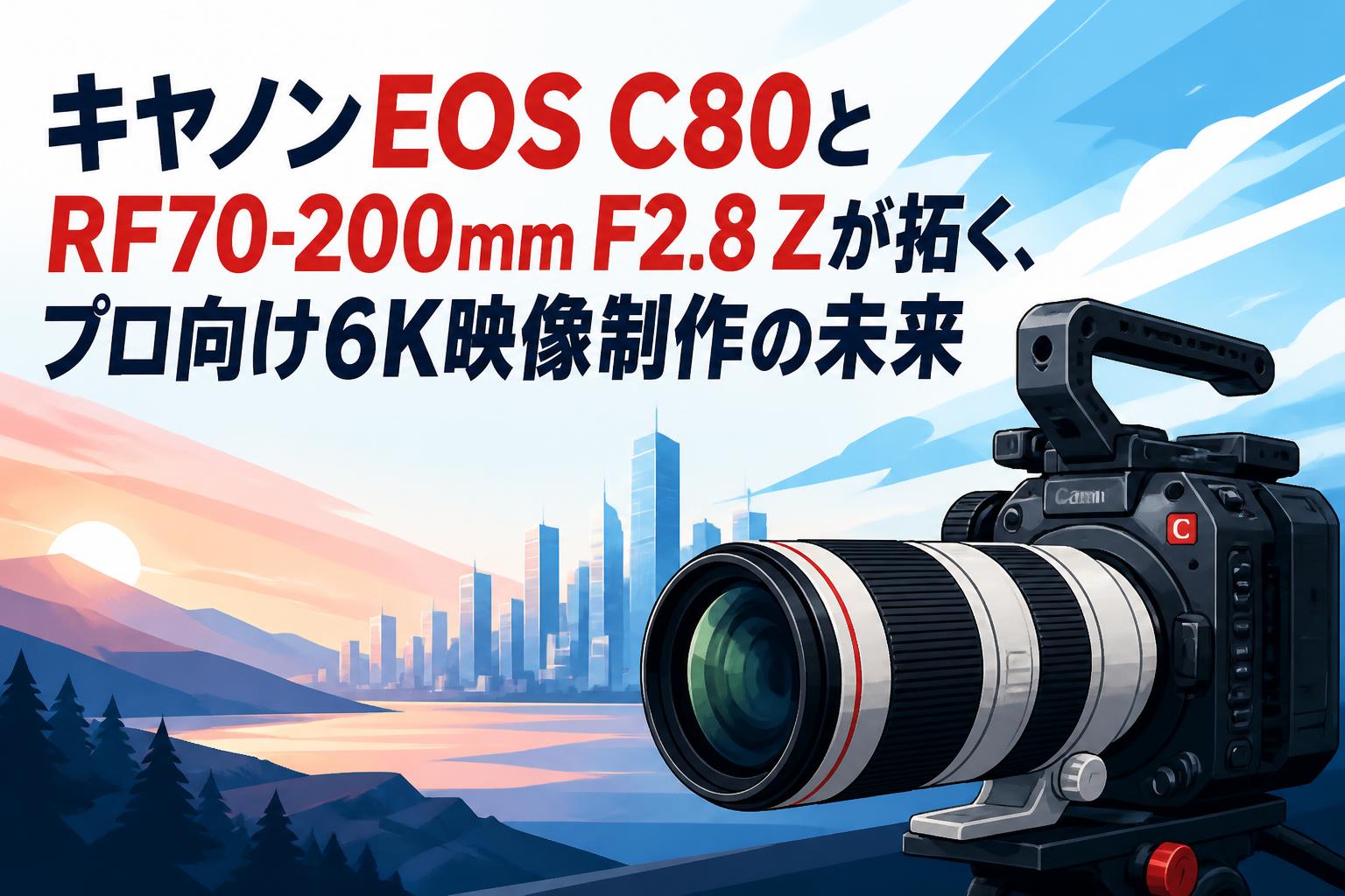 キヤノンEOS C80とRF70-200mm F2.8 Zが拓く、プロ向け6K映像制作の未来